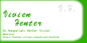 vivien henter business card